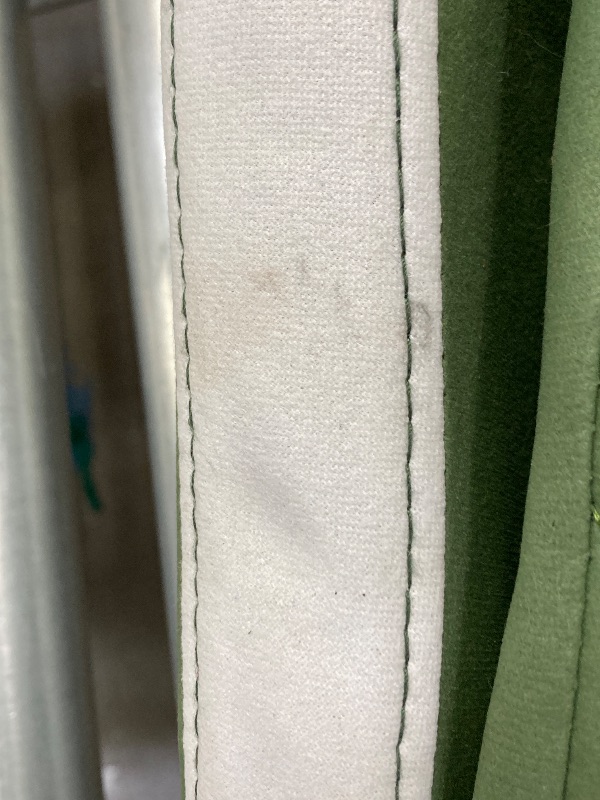 Photo 1 of **MISSING HARDWARE**Seenda Gaming Chair, Fabric Computer Office Chair, Linkage Armrests and Footrest, Massage Lumbar Support Swivel Video Game Chair for Office Gaming 275LBS, Green