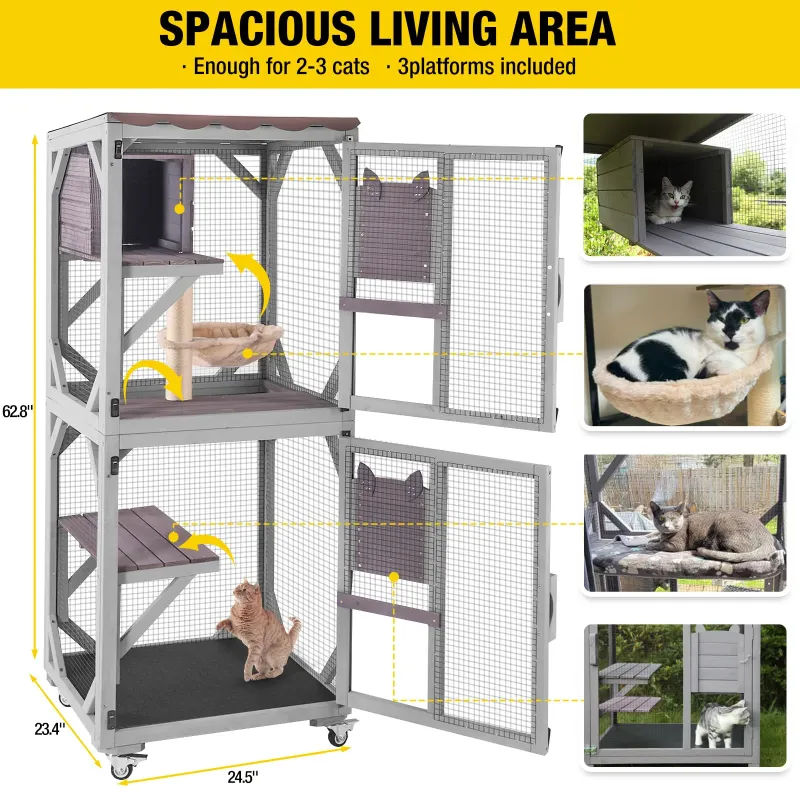 Photo 1 of
Hero image 0 of Aivituvin Outdoor Cat Catio Enclosure with Wheels, Movable Outdoor Cat House Cat Cage with Upgraded Resting Box, Waterproof Cover, 0 of 8
Flash Deal
Visit the Aivituvin Store
Aivituvin Outdoor Cat Catio Enclosure with Wheels, Movable