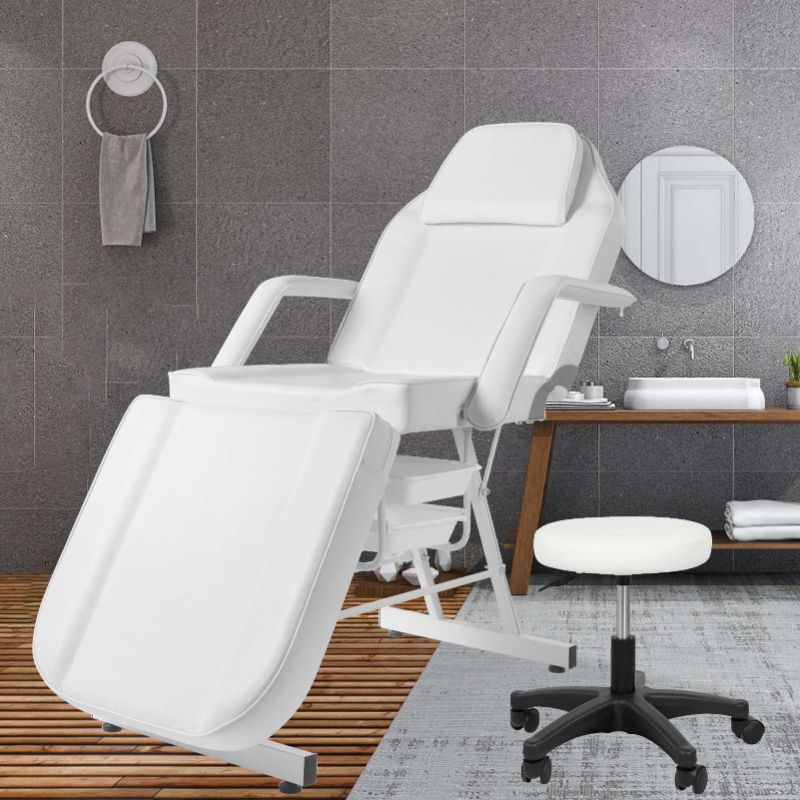 Photo 1 of **IMAGE REFERENCE***Artist hand Facial Bed for Esthetician MassageTable Beauty Bed Medical Aesthetic Tattoo Procedure Bed with 3 Motor Electrical Adjustments,White