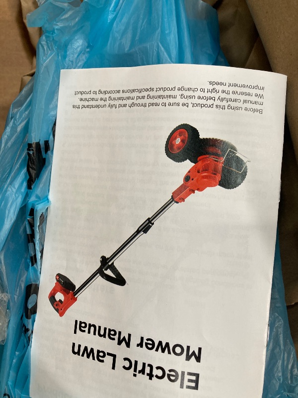 Photo 1 of ***IMAGE REFERENCE***ALSO GO 21V Electric Weed Eater with Wheels,Cordless Battery Weed Wacker with Charger, 3 in 1 Brush Cutter/String Trimmer/Grass Trimmer/Lawn Mower,Edger for Garden and Yard Lawn,2 Batteries Include