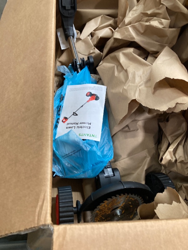 Photo 1 of ***IMAGE REFERENCE***ALSO GO 21V Electric Weed Eater with Wheels,Cordless Battery Weed Wacker with Charger, 3 in 1 Brush Cutter/String Trimmer/Grass Trimmer/Lawn Mower,Edger for Garden and Yard Lawn,2 Batteries Include