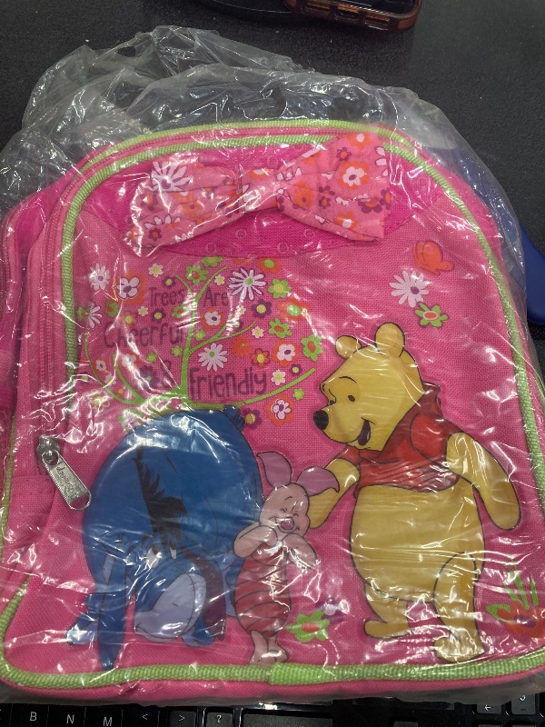 Photo 1 of ***IMAGE REFERENCE***WINNNIE POOH Backpack for Kids - Cute & Durable Kids Backpack for Girls with Padded Straps & Zip Compartment - Ideal Toddler Bookbag for School & Travel - 15”