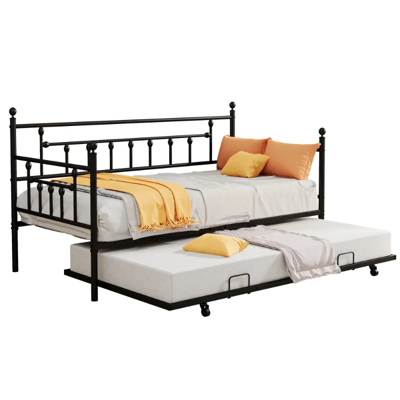 Photo 1 of 
Hero image 0 of UHOMEPRO Twin Daybed with Trundle Included, Metal Daybed Frame with Pull-Out Trundle Bed, No Box Spring Needed, Twin Size Daybed Sofa Bed for Bedroom Living Room, Black, 0 of 10




Clearance
Best seller
Visit the uhomepro Store
UHOMEPRO 
