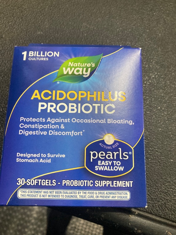 Photo 1 of ***B 7/2025***Natures Way Acidophilus Probiotic Pearls Softgels - 30ct