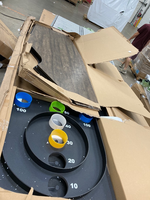 Photo 1 of  UNTESTED American Legend 9’ Arcade Speedball Game - Engineered Wood Construction - Realistic Game Play - Automatic Ball Return - 4 Balls Included