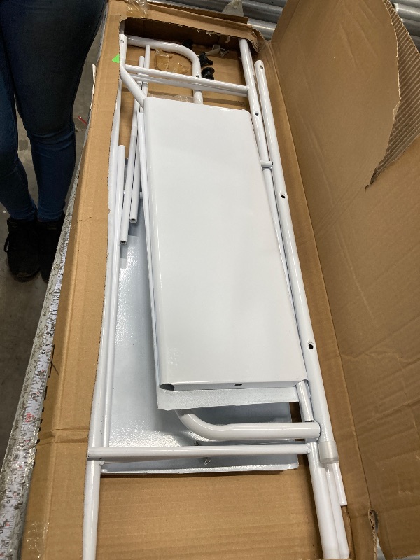 Photo 1 of *****missing parts***** used*****Bathroom Racks Over Toilet, Over The Toilet Shelf Organizer 3-Tier Space-Saving Freestanding Shelf with Roll Holder and 3 Hooks, Sturdy Rust-Resistant Design for Organization - White, 62" H
