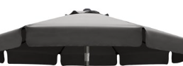 Photo 1 of *****used******ABCCANOPY 10ft Outdoor Market Hand Push Patio Umbrella with Hanging Edge 12+Colors Dark Gray
