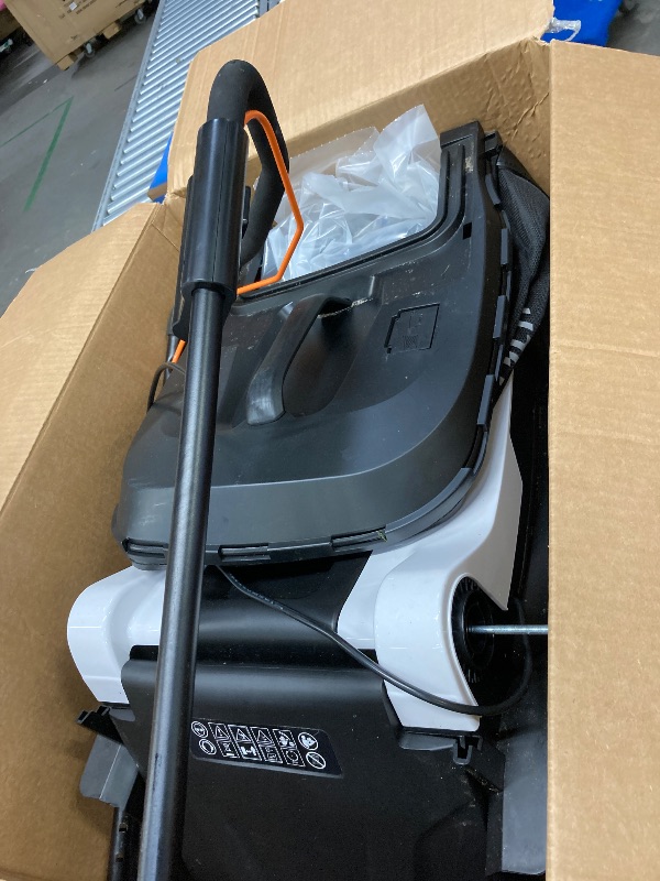 Photo 1 of ***Used ****heli Cordless Lawn Mower, 2*20V Electric Lawn Mowers, 18 Inch, 6-Position Height Adjustment, Light Weight, With 2*4.0Ah Portable Battery, for Garden/Yard/Farm