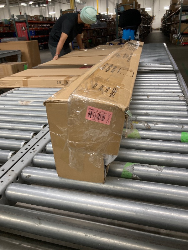 Photo 1 of ***(MISSING PARTS - INCOMPLETE -SELLING AS IS )*** 
Max & Lily Full Over Full Bunk Bed with Ladder, Solid Wood Platform Bed Frame for Kids, 14" Safety Guardrails, Easy Assembly, No Box Spring Needed, Natural 
 ***(BOX RIPPED/TORN)*** 