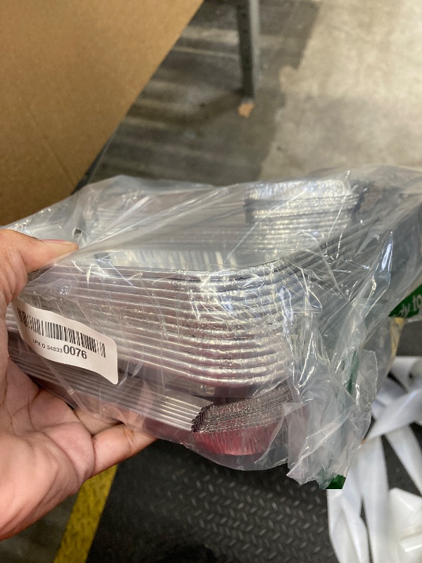 Photo 1 of **SOME SLIGHTLY BENT**NEEBAKE 24 Pack Disposable Aluminum Pans with Lids Combo Set- 12 Large 9x13 Foil Pans Half Size & 12 Small 8x8 Tin Foil Baking Pans, Tin Trays Containers for Meal Prep, Food Cooking, Roasting, Heating