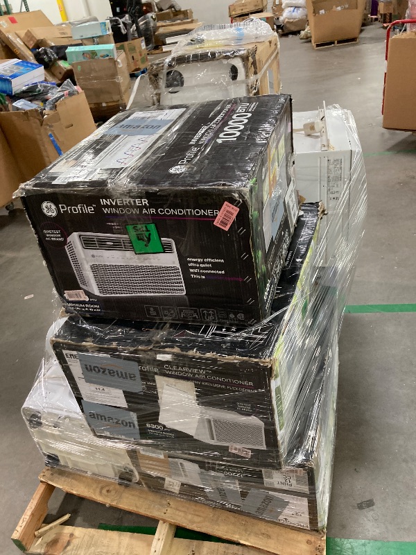 Photo 1 of ****no returns accepted***** final sale *****pallet with air conditioners and possible some fans only for parts, remote control or some part may be missing this pallet also contains small miscellanious item retail price is estimated for parts.