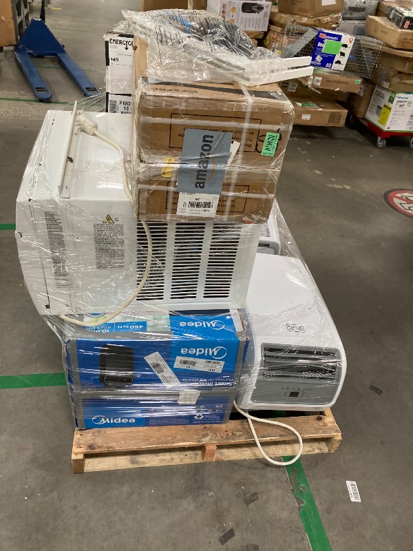 Photo 1 of ****no returns accepted***** final sale *****pallet with air conditioners and possible some fans only for parts, remote control or some part may be missing this pallet also contains small miscellanious item retail price is estimated for parts.