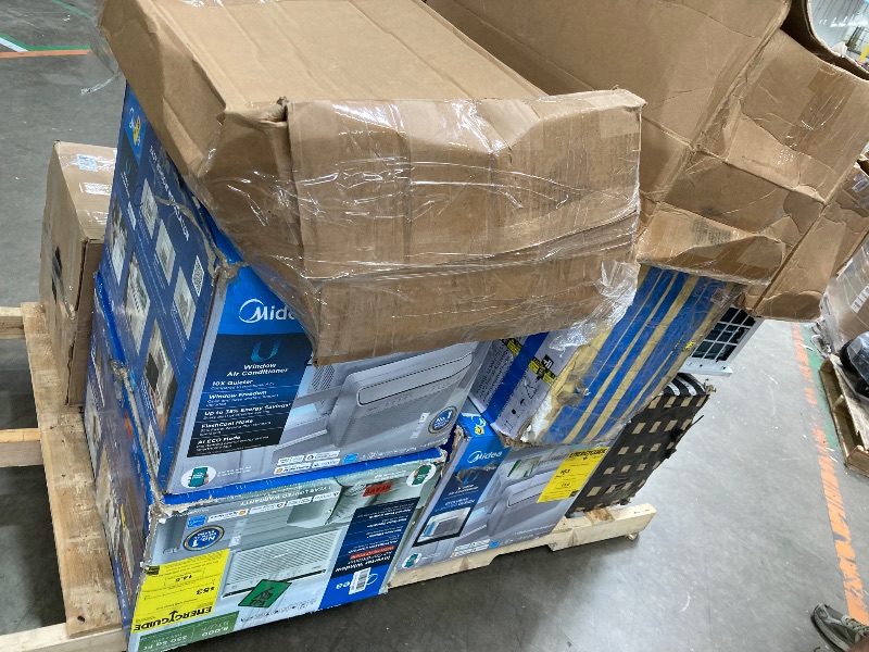 Photo 1 of ****no returns accepted***** final sale *****pallet with air conditioners and possible some fans only for parts, remote control or some part may be missing this pallet also contains small miscellanious item retail price is estimated for parts.