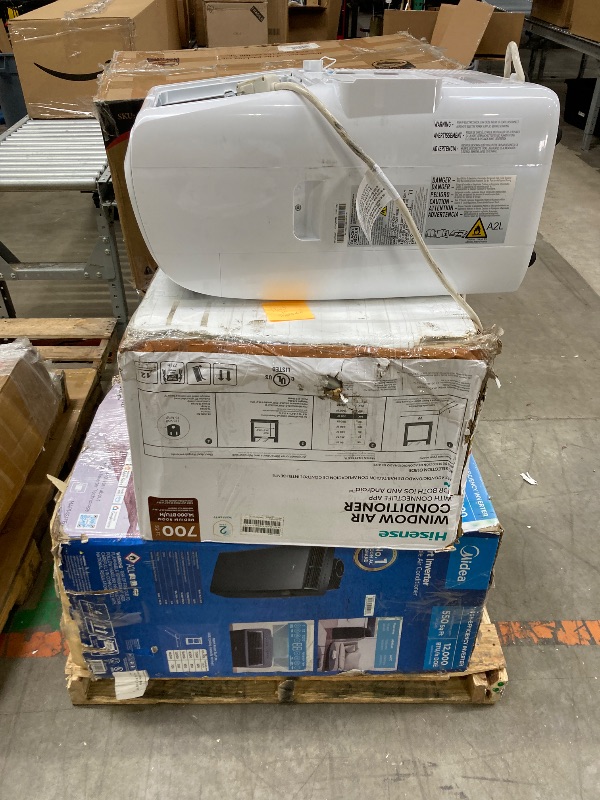 Photo 1 of ****no returns accepted***** final sale *****pallet with air conditioners and possible some fans only for parts, remote control or some part may be missing this pallet also contains small miscellanious item retail price is estimated for parts.