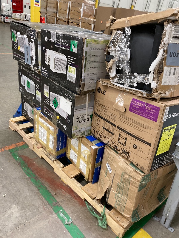 Photo 1 of ****no returns accepted***** final sale *****pallet with air conditioners and possible some fans only for parts, remote control or some part may be missing this pallet also contains small miscellanious item retail price is estimated for parts.