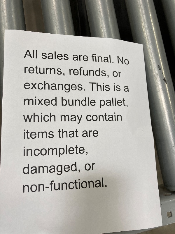 Photo 1 of ********No returns***No refund*******TV pallet doesn't work, only for parts of different brands and sizes. Some turn on, others don't. Broken screens, possibly missing cables and remote control. Returns not accepted. Final sale, approximate retail price o