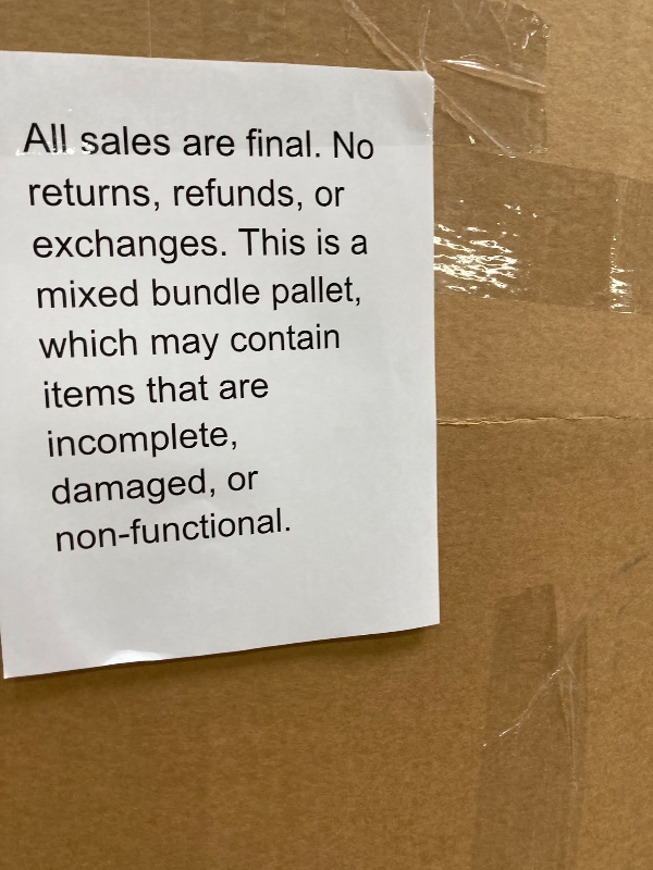 Photo 1 of ********No returns***No refund*******Box Size: 4-Foot Pallet (Truck/Trailer Pickup Only) | This 4-foot pallet contains roughly 200-300 assorted items, the same types we list for auction daily. Sourced from return centers, items are uninspected and may be 