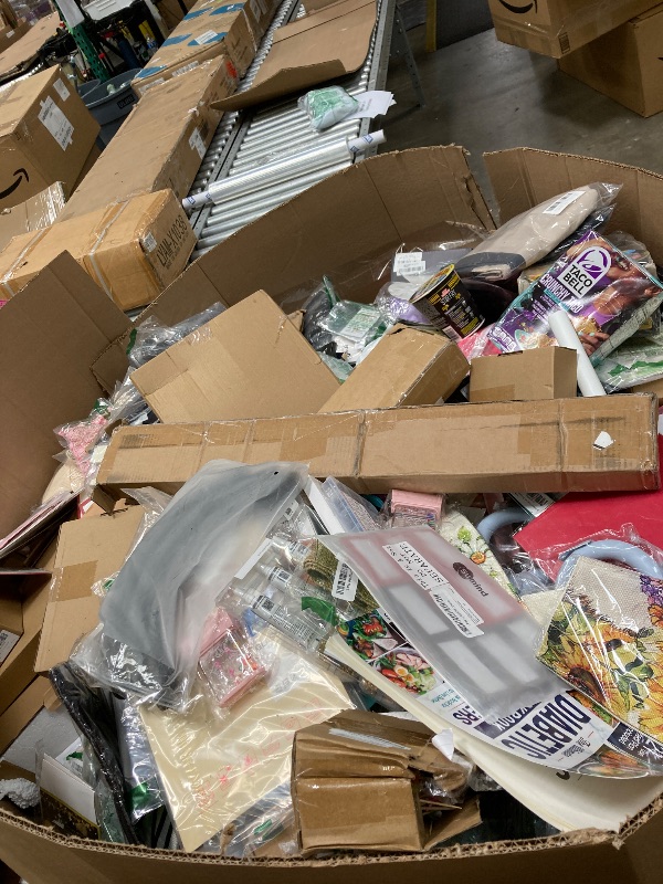 Photo 1 of ********No returns***No refund*******Box Size: 4-Foot Pallet (Truck/Trailer Pickup Only) | This 4-foot pallet contains roughly 200-300 assorted items, the same types we list for auction daily. Sourced from return centers, items are uninspected and may be 