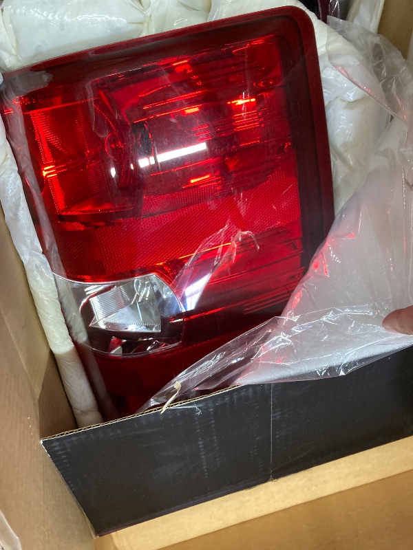 Photo 1 of **SMALL PART BROKE OFF BACK TO SECURE IN PLACE-SEE PICS**OKLPF Rear Brake Tail Lights Compatible With 2007-2013 Chevy Silverado 1500 2500HD 3500HD,Replacement Red Taillights Assembly,Included Bulbs and Harness,Driver and Passenger Side