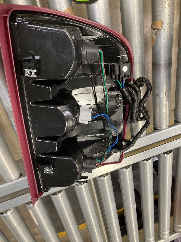 Photo 1 of **SMALL PART BROKE OFF BACK TO SECURE IN PLACE-SEE PICS**OKLPF Rear Brake Tail Lights Compatible With 2007-2013 Chevy Silverado 1500 2500HD 3500HD,Replacement Red Taillights Assembly,Included Bulbs and Harness,Driver and Passenger Side
