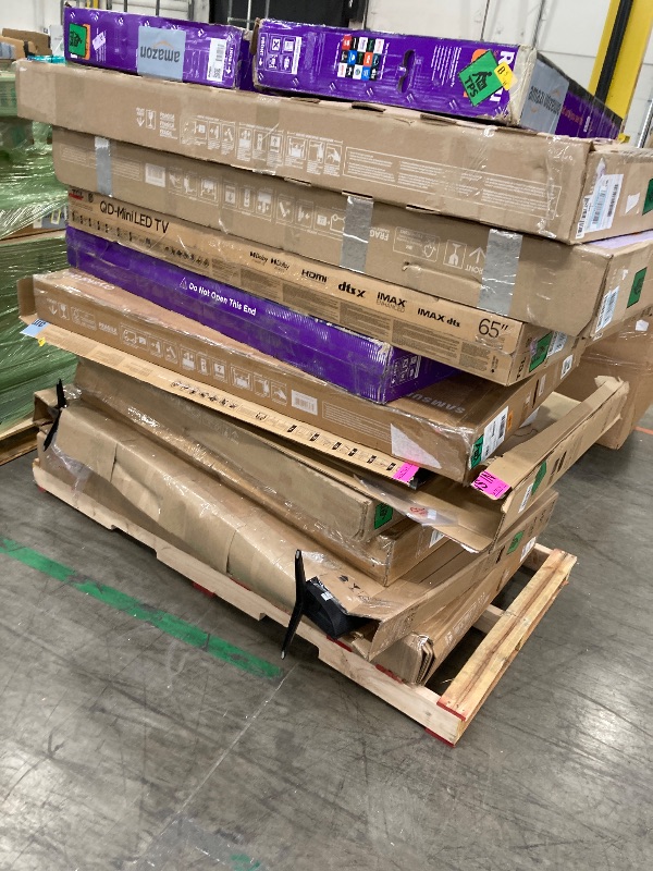 Photo 1 of ********No returns***No refund*******TV pallet doesn't work, only for parts of different brands and sizes. Some turn on, others don't. Broken screens, possibly missing cables and remote control. Returns not accepted. Final sale, approximate retail price o
