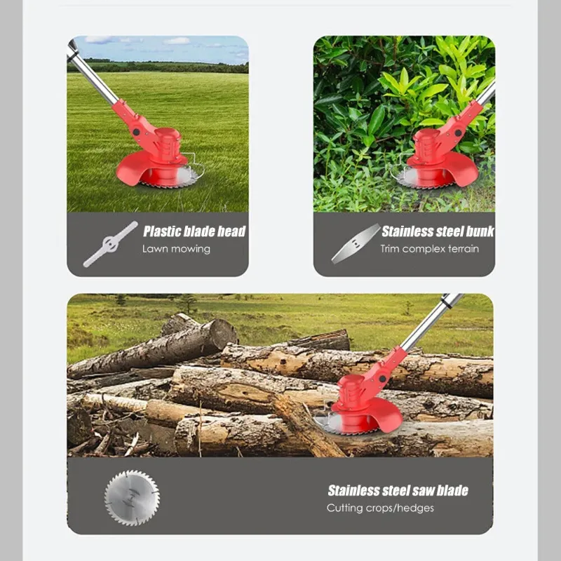 Photo 1 of ****Partial set****
Paddsun Electric Weed Wacker Battery Powered 24V 2000mAh, Weed Wacker Cordless Edger Trimmer Lawn Edger Grass Trimmer Height Adjustable Mini-Mower
