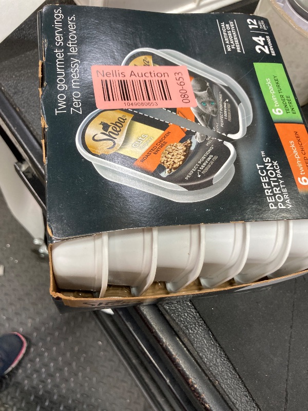 Photo 1 of ****BB 05/2027***
Sheba Perfect Portions Wet Cat Food Cuts in Gravy Variety Pack, Roasted Chicken Entree and Tender Turkey Entree, 2.6 oz. Twin-Pack Trays (12 Count, 24 Servings)