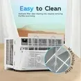 Photo 1 of ***It's broken but it works***PhiloDeco 8000 BTU Window Air Conditioner 350 Sq. ft. Intelligent, LED Display Screen, with Remote Control,Ac Can Be Used as a Dehumidifier/Fan, Operates Quietly, Energy-Saving. Timer/Sleep and ECO