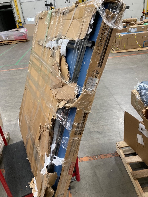 Photo 1 of **HAS DENT ON SIDE SEE PIC**JOOLA Inside Professional MDF Indoor Ping Pong Table with Quick Clamp Table Tennis Net and Post Set - 10 Minute Easy Assembly - Tournament Quality - Foldable with Single Player Playback Mode