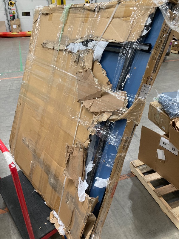 Photo 1 of **HAS DENT ON SIDE SEE PIC**JOOLA Inside Professional MDF Indoor Ping Pong Table with Quick Clamp Table Tennis Net and Post Set - 10 Minute Easy Assembly - Tournament Quality - Foldable with Single Player Playback Mode