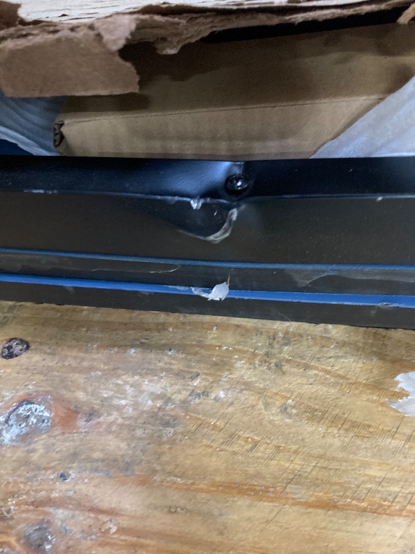 Photo 1 of **HAS DENT ON SIDE SEE PIC**JOOLA Inside Professional MDF Indoor Ping Pong Table with Quick Clamp Table Tennis Net and Post Set - 10 Minute Easy Assembly - Tournament Quality - Foldable with Single Player Playback Mode