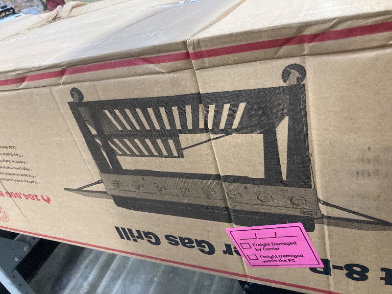 Photo 1 of ** factory sealed **Royal Gourmet 8-Burner Gas Grill, 104,000 BTU Liquid Propane Grill, Independently Controlled Dual Systems, Outdoor Party or Backyard BBQ, Black