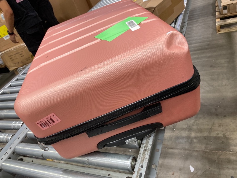 Photo 1 of ***USED ??AND LITTLE SUNK BROKEN***OLIXIS 28 Inch Luggage, Hardside Checked Suitcase with Spinner Wheels, Lightweight ABS Hard Shell Travel Luggage, TSA Approved Lock, Expandable Large Suitcase for Business & Travel–Pink