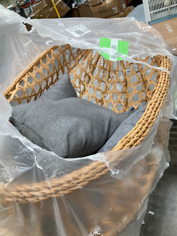 Photo 1 of  missing parts   Egg Chair with Stand, Patio Wicker Bifanuo Hanging Chair, Hammock Swing Chair, 350LBS Capacity for Bedroom, Balcony, Garde