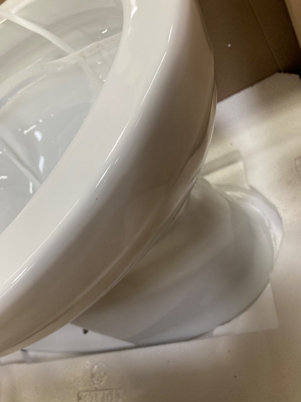 Photo 1 of ***PARTS ONLY -MISSING TANK - THIS IS TOILET ONLY*** 
TOTO Drake Transitional ONE-Piece Elongated 1.28 GPF Universal Height TORNADO FLUSH Toilet Cotton White - CST786CEFG#01