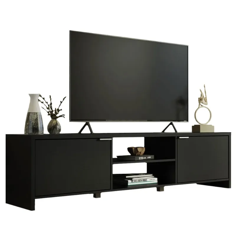 Photo 1 of  missing parts   Madesa TV Stand Large Media Console with Cable Management for 65, 75 Inch Media Storage Gaming Living Room Entertainment Center Modern Wooden Television Cabinet - Blac