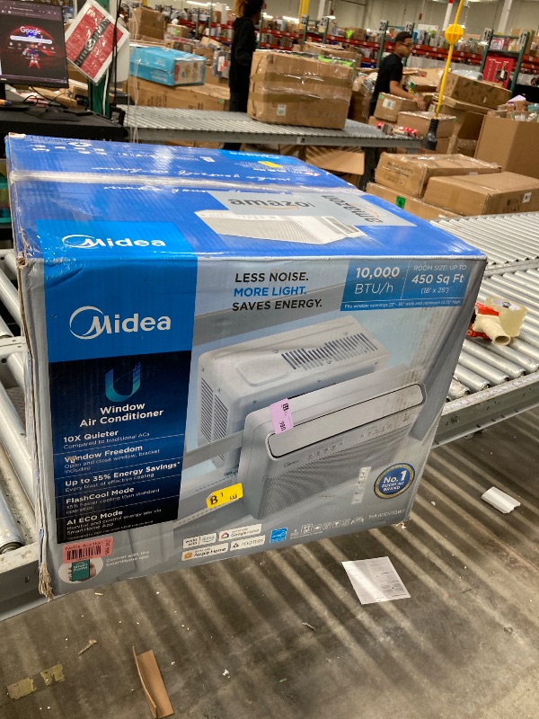 Photo 1 of 10,000 BTU 115-Volt U Plus Shaped Smart Inverter Window Air Conditioner Wi-Fi, for up to 450 sq. ft. Energy Star