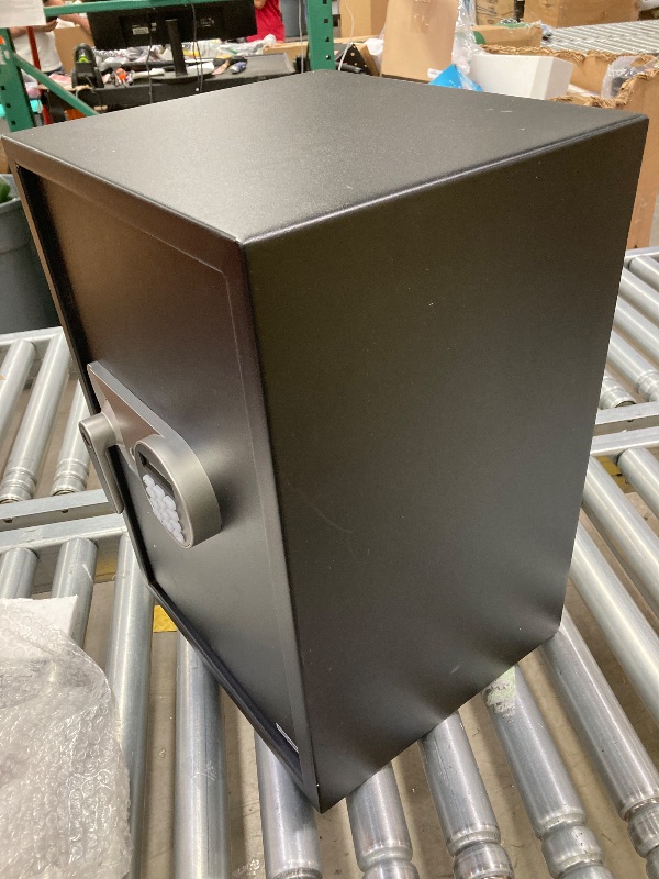 Photo 1 of ***SELLING AS HOME DECOR ACCENT PIECE ONLY- DOOR IS HARD TO OPEN/CORNER DAMAGE ....SELLING AS IS ONLY*** 
Safe Box,Blacksmith 2.0Cuft Biometric Safes Lock Box with Fingerprint and Keypad,Security Money Safe Lock Cabinet Money Vault with Fireproof Document