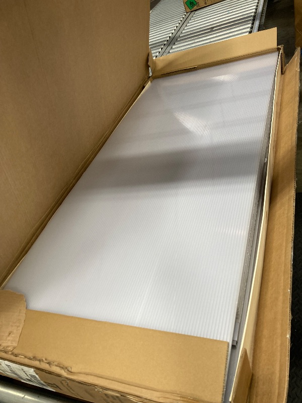 Photo 1 of  BOX 2 OF 2 6 x 8 FT Greenhouse, Greenhouses for Outside, Polycarbonate Greenhouse with Aluminum Frame, Lockable Door and Ajustable Roof Vent for Backyard, Green Houses for Outside Garden Backyard, Patio
