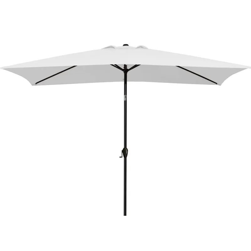 Photo 1 of **color is diferent**  JUSTLET 6.5' x 10' Rectangular Patio Umbrellas, Outdoor Umbrella for Chair, 