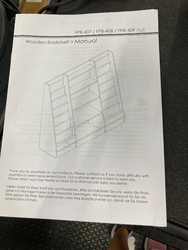 Photo 1 of **reference image**Bookshelf Childrens Bookcase with 14 Sling Fabric Shelves, Book and Toy Organizer, Book Shelf Kids Room(White)