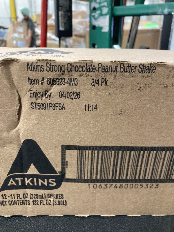 Photo 1 of **expire 04 02 26**Atkins Strong High Protein Shake, Chocolate Peanut Butter Flavor, 30g Protein, Low Carb and Low Sugar Shake, Keto Friendly, Gluten Free, Muscle and Gut Health Support Complex, 12 Count