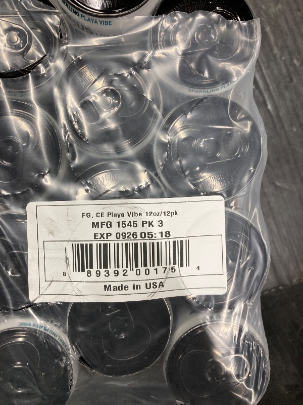 Photo 1 of **exp 09 26**CELSIUS PLAYA VIBE Sparkling Pina Colada, Sugar Free Energy Drink, 12 Fl Oz (Pack of 12)