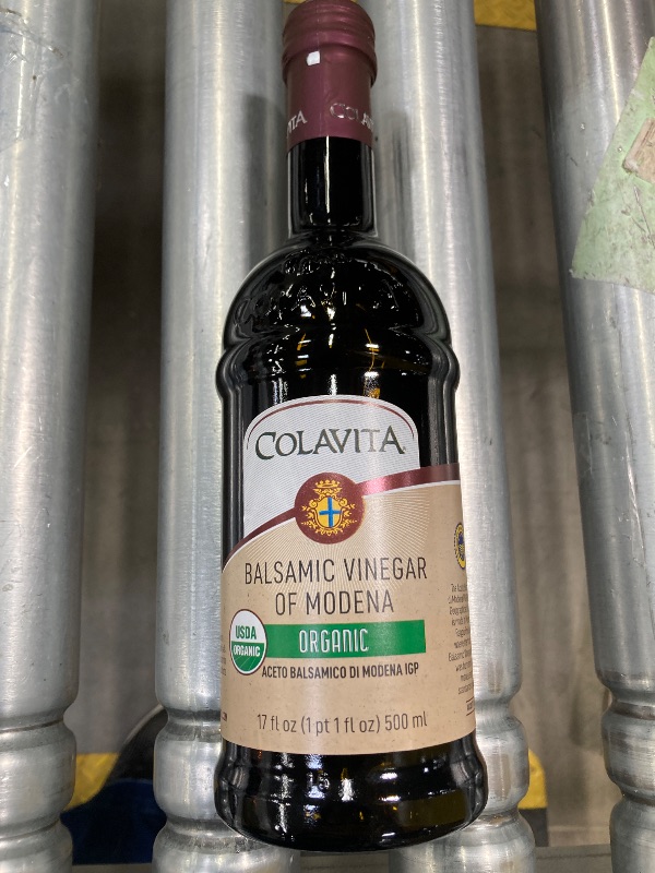 Photo 1 of **expi 09 25 2027Colavita Organic Balsamic Vinegar of Modena, 17 Fl.Oz (Pack of 6)