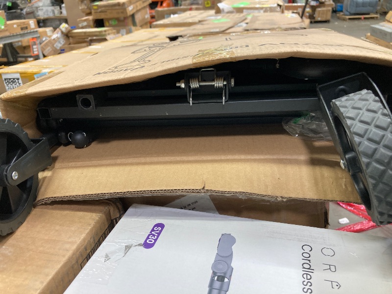 Photo 1 of **a wheel is missing**GVDV Collapsible Wagon Cart, Portable Utility Wagon for Camping, Beach, Picnic, Shopping, Sports, and Grocery Transport, Black