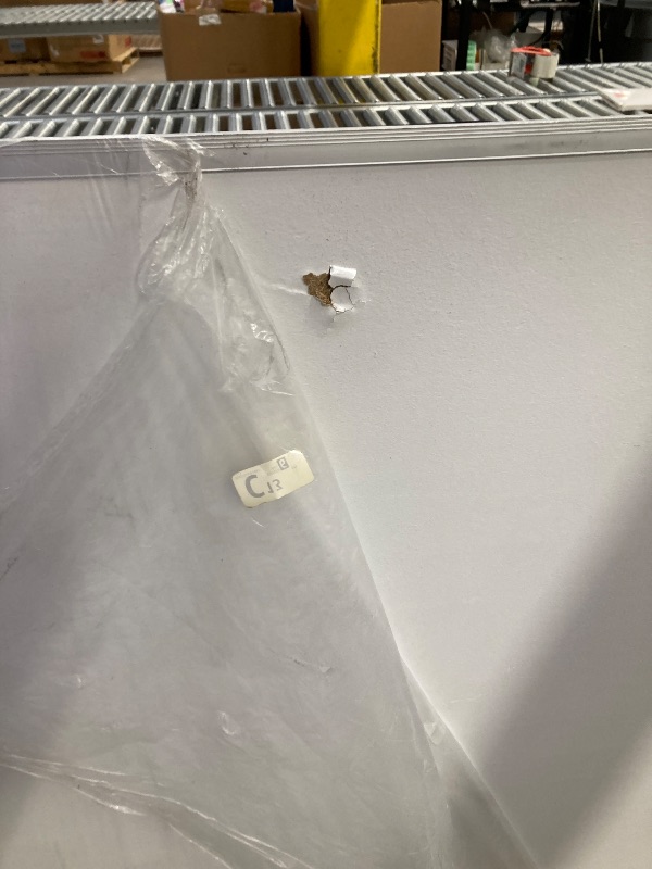 Photo 1 of **2 SMALL CRACKS- SEE PICS**VIZ-PRO Cork Notice Board, 48 X 36 Inches, Cork Bulletin Board with Silver Aluminium Frame