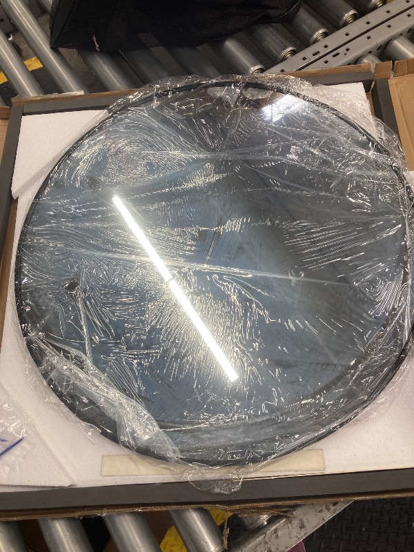 Photo 1 of 
BEAUTYPEAK 24" Wall Mirror Bathroom Mirror Wall Mounted Round Mirror, Black