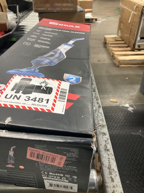 Photo 1 of **used **dirty**Cordless Pool Vacuum, Handheld Pool Vacuum for Above Ground Inground Pools, Spas and Hot Tubs, 60-Minute Runtime, Powerful Suction up to 18.5 gallons/min, Efficient Leaf and Debris Remova