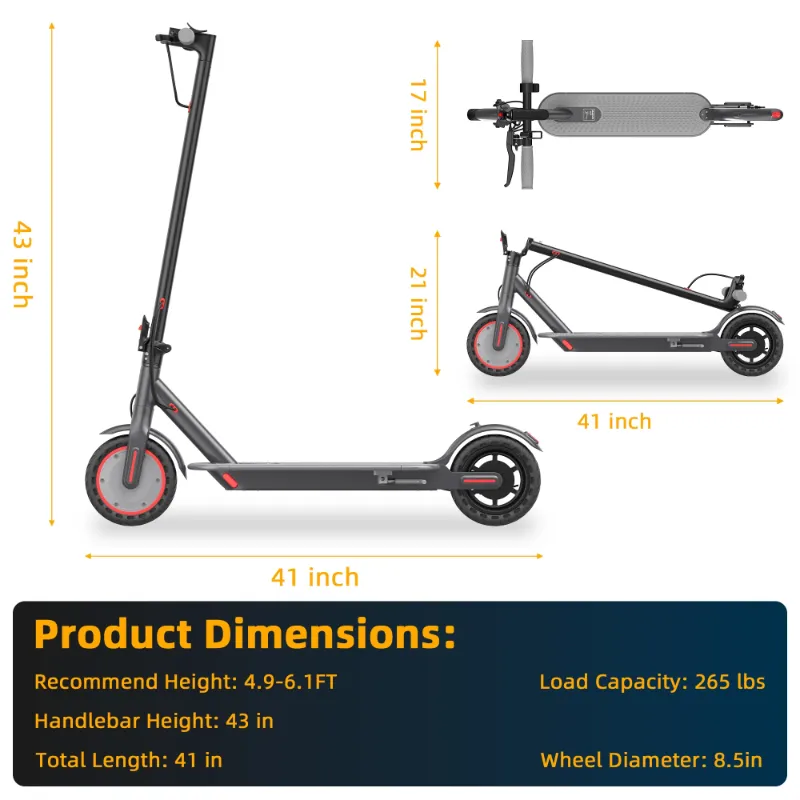 Photo 1 of **reference image and inf**AOVOPRO VT01 Electric Scooter 350W 8.5' Foldable Scooter for Adults with APP and High Speed of 19MPH