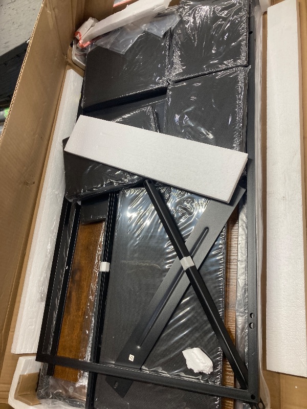 Photo 1 of **reference image **Sofanext 48" Home Office Desk with 6 Drawers, Modern Computer Desk with Small Space, Corner Computer Desk, Black